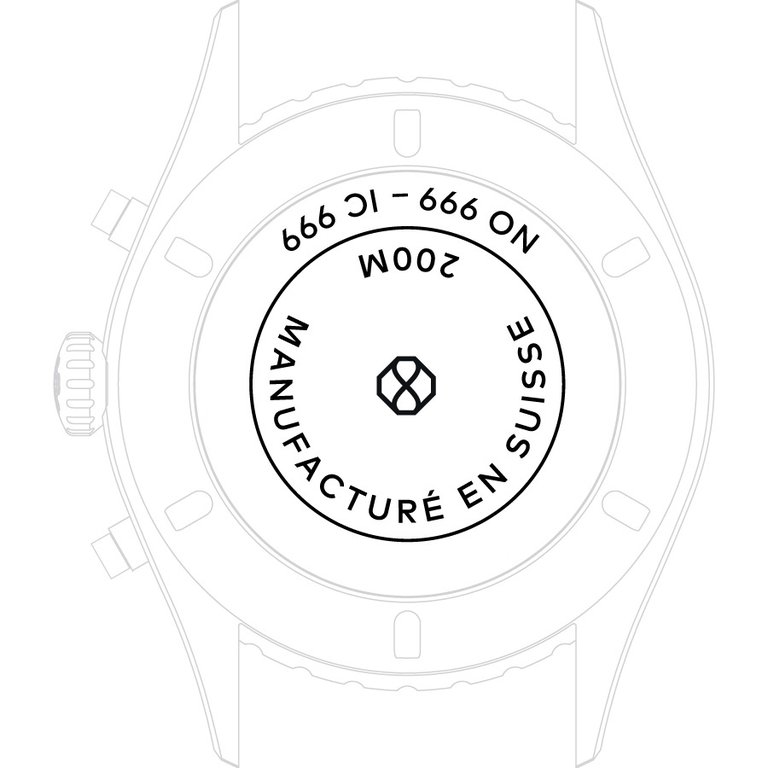 Bruggler Chronographs Case Back Engraving